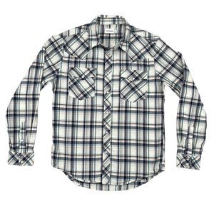 Tecovas Flannel Pearl Snap Shirt Mens Size Small Plaid Western